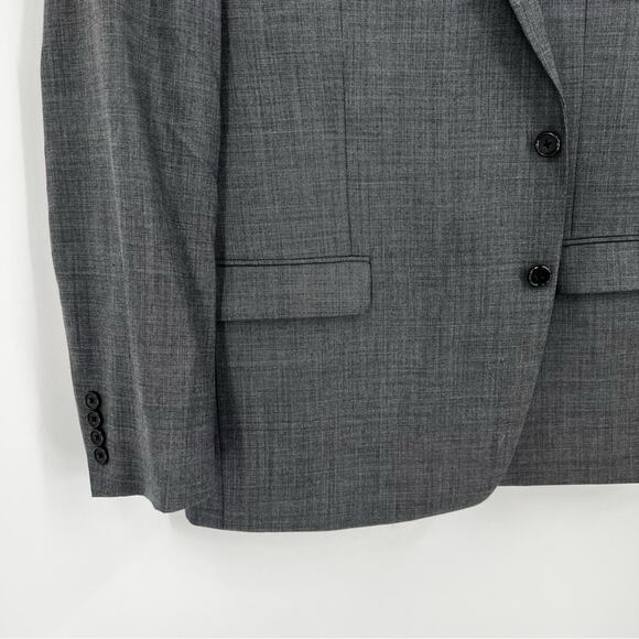 Lauren Ralph Lauren Mens Sportcoat Suit Jacket Blazer 2 button gray wool Stretch - Picture 2 of 15